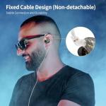 keephifi KBEAR Phoenix Gaming Earbuds, IEM Earphones 10mm Dual Magnetic DD, In Ear Headphones Wired Double Aluminum Foil, Noise Reduction Gaming Earphones, Powerful Bass In Ear Monitors for Musicians