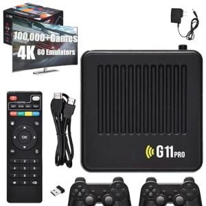 All8bit, All 8 Bit G11 Pro, All 8 Bit Console G11 Pro, 100,000 Games, [4K + 256GB] with Dual Controllers, Play Gaming Console (256, GB)