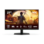 AOC Q27G42XNE 27 inch WQHD Gaming Monitor 180Hz, Fast VA Panel, 0.5ms MPRT, Adaptive Sync, HDR10, FreeSync, Speakers, (2560x1440 HDMI 2x 2.0 DP 1x 1.4) Black