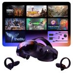 HTC Vive Focus Vision Bundle— Mixed Reality and PC VR Headset Plus Controllers — Consumer Edition Plus Vive Wired Streaming Kit — DisplayPort Mode Compatible