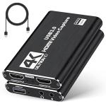 Vantisan 1080P Video Capture Card, 4K HDMI Capture Card, USB 3.0 Game Capture Device, 4K30Hz Video Capture Card for Streaming, Recording, Compatible with Windows/Mac/Linux - Plug & Play