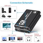 Vantisan 1080P Video Capture Card, 4K HDMI Capture Card, USB 3.0 Game Capture Device, 4K30Hz Video Capture Card for Streaming, Recording, Compatible with Windows/Mac/Linux - Plug & Play