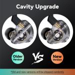 Yinyoo CCZ DC01 PRO Gaming Earbuds Wired In Ear Monitor,Shocking Bass Wired Earphones,Professional V-shape Tuning,Lightweight IEMS Headphones with Detachable Cable for Professional Gamer,Musicians