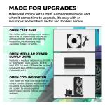 HP OMEN 35L Gaming Desktop PC, Intel Core Ultra 7 265K 20-Core 5.5GHz, 32GB DDR5 RAM, 1TB SSD + 1TB HDD, NVIDIA GeForce RTX 5080 16GB GDDR7, Windows 11 Home, Tower