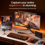 Newhope HDMI Capture Card for Streaming, Full HD 1080P 60FPS Capture USB 3.0 Game Audio Video Capture Card,for Streaming Camera/Xbox/PS4/PS5/Switch/PC