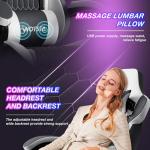 Gaming Chair, Ergonomic Gaming Chair with Footrest and Lumbar Support, Computer Chairs, Height Adjustable Computer Racing Gamer Chairs for Gaming or Office, Black White