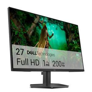 Dell 27 Gaming Monitor - SE2725HG, Full HD (1920x1080), 200Hz, Fast IPS, 1ms, AMD FreeSync Premium, 99% sRGB, VESA (100x100mm), DisplayPort, 2 HDMI, 3 Year Warranty, Black