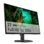 Dell 27 Gaming Monitor - SE2725HG, Full HD (1920x1080), 200Hz, Fast IPS, 1ms, AMD FreeSync Premium, 99% sRGB, VESA (100x100mm), DisplayPort, 2 HDMI, 3 Year Warranty, Black