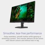 Dell 27 Gaming Monitor - SE2725HG, Full HD (1920x1080), 200Hz, Fast IPS, 1ms, AMD FreeSync Premium, 99% sRGB, VESA (100x100mm), DisplayPort, 2 HDMI, 3 Year Warranty, Black