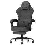 PZDO Gaming Chair, Gaming Chairs for Adults, Ergonomic Computer Chair with Footrest, Reclining Pc Gamer Chairs with Headrest and Lumbar Support, Technical Fabric, Black, 350LBS