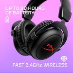 HyperX Cloud II Core Wireless - Gaming headset for PC | DTS Headphone:X spatial audio | Memory foam ear pads | Black | Signature comfort | Up to 80 hours battery life