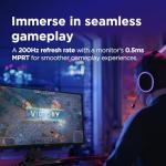 Lenovo Legion R27qe Gen 2 Gaming Monitor 27" QHD (2560x1440) IPS, 0.5ms MPRT, 200Hz, Ports 2x HDMI 2.1 + DisplayPort 1.2, DisplayPort Cable included - Raven Black