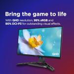 Lenovo Legion R27qe Gen 2 Gaming Monitor 27" QHD (2560x1440) IPS, 0.5ms MPRT, 200Hz, Ports 2x HDMI 2.1 + DisplayPort 1.2, DisplayPort Cable included - Raven Black