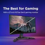 Lenovo Legion R27qe Gen 2 Gaming Monitor 27" QHD (2560x1440) IPS, 0.5ms MPRT, 200Hz, Ports 2x HDMI 2.1 + DisplayPort 1.2, DisplayPort Cable included - Raven Black