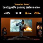 ASUS TUF Gaming Series 5 - VG259QL5A Gaming Monitor – 24.5-inch, Full HD(1920x1080), 200Hz, Fast IPS, ELMB, 0.3ms GTG (min.), Stereo speaker, DisplayWidget Center, Height adjustment