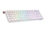 Geeky GK65 SE 65% | Mechanical Gaming Keyboard | 68 Keys Multi Color RGB LED Backlit for PC/Mac Gamer | ANSI US American Layout (White, Mechanical Speed Silver)