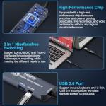 Flintronic USB 3.0 Video Capture Card with 100W PD, HDMI to USB-C 4K 1080P 60FPS, for Live Broadcast Gaming Streaming