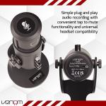 Venom USB Cardioid Streaming Microphone with LED Light Mesh Grill (PS5 / PS4 / PC)