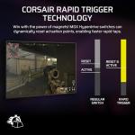 Corsair VANGUARD PRO 96 Wired Hall Effect Magnetic Mechanical Gaming Keyboard – 96% Layout, MGX Hyperdrive Switches, 8000Hz Polling, Rapid Trigger, Virtual Stream Deck, SOCD Flashtap, QWERTY UK