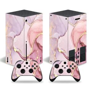BUCEN Protective Vinyl Skin Decal Cover For X-box Series X Console Skins Wrap Sticker With Two Free Wireless Controller Decals 82400 Decal
