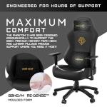 Anda Seat Phantom 3 Gaming Chair - Reclining Video Game Chairs, Ergonomic Gaming Chair, Neck & Lumbar Back Support for Home & Office Desk - Large Premium Black PVC Leather Gamer Chairs for Adults