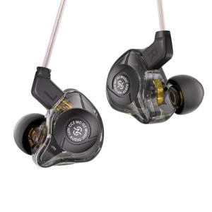 keephifi CCZ MC02 In Ear Monitors, In Ear Headphones Wired 10mm Dual Magnetic DD, Gaming Earbuds Noise Cancelling, IEM Earphones Deep Bass, Gaming Earphone, Wired Earbuds for PC