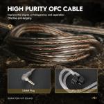 keephifi CCZ MC02 In Ear Monitors, In Ear Headphones Wired 10mm Dual Magnetic DD, Gaming Earbuds Noise Cancelling, IEM Earphones Deep Bass, Gaming Earphone, Wired Earbuds for PC