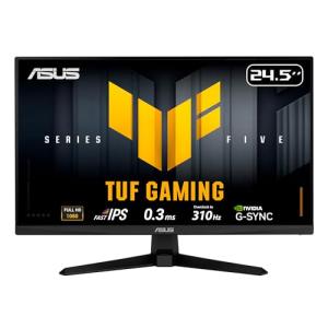 ASUS TUF Gaming Series 5 - VG259QMR5A Gaming Monitor – 24.5-inch Full HD Fast-IPS panel, 310Hz(OC), 0.3ms, G-SYNC compatible AMD FreeSync Premium, ELMB SYNC, 99% sRGB, DisplayWidget Center, Gaming AI