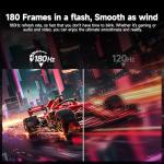 KOORUI 24 inch Curved Gaming Monitors, FHD 1080P 180Hz 1ms 1500R with Adaptive Sync,VESA Compatible, Tilt Adjustable, Eye Care 24E6CA