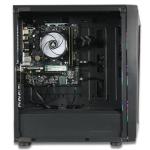 XUM CMP 510 Gaming PC Ryzen 5 5600G, Radeon Vega 7 Graphics, 16GB DDR4 RAM, 256GB NVMe SSD, 1TB HDD, 500W PSU 80+ Bronze, aRGB, WiFi 5, Windows 11 Home, Entry Level, Black Case