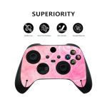 playvital Psychedelic Pink Custom Vinyl Skins for Xbox Series X, Wrap Decal Cover Stickers for Xbox Series X Console Controller