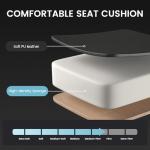 Gaming Chair with Footrest, Ergonomic Gaming Chair, Computer Chair with Lumbar Support, Head Rest, Height Adjustable PC Chairs with 360°-Swivel Seat for Office or Gaming, black Purple