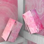 playvital Psychedelic Pink Custom Vinyl Skins for Xbox Series X, Wrap Decal Cover Stickers for Xbox Series X Console Controller