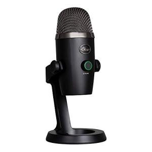 Logitech for Creators Blue Yeti Nano Premium USB Mic for Recording, Streaming, Gaming, Podcasting on PC and Mac, Condenser Microphone with Blue VO!CE Effects, No-Latency Monitoring - Black