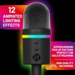 STEALTH Light-Up LED USB Streaming Microphone with Noise Cancelling Function
