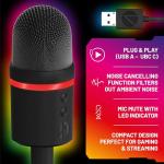 STEALTH Light-Up LED USB Streaming Microphone with Noise Cancelling Function