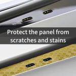 Luck&Link Skin Sticker For PS5 Slim Console Center Part Protection Texture Sticker,For ps5 slim Digital And Disc Edition Host Middle Strip Texture Skin Scratch Resistant(Honeycomb-Pink,FOR PS5 SLIM)