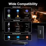 PORTTA HDMI Video Capture Card, Stream and Record in 1080P60 with Ultra-Low Latency, 4K HDMI in/Loop Out, USB 3.0 to PC Compatible with Camcorder/PS4/PS5/Xbox/Nintendo Switch 2/OBS