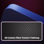 play haha Gaming Desk 120 x 60cm Large Computer Table PC Gaming Desk for Home Office, Metal Frame Gaming Table with Cable Tray and Headphone Hook