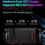 WEELIAO OneXFly Apex Portable Handheld Gaming PC with AMD Ryzen AI Max+ 395 CPU, AMD Radeon 8060S GPU, 8-inch 120Hz Display, Air Cooling for AAA PC Games, Windows 11 Handheld (64GB+2TB)