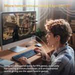 Yinyoo KBEAR MONKIE K01 Wired Gaming Earbuds,1DD Lightweight Gaming In Ear Monitor with 3.5mm Plug, HIFI Immersive Bass in Ear Headphones Wired Earphones Compatible with PC,PS5, Xbox,Switch