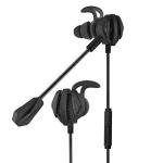 MOVKZACV G6 Gaming Earbuds Wired with Dual Microphone, in-Ear Gaming Headset Headphones with Noise Cancellation, Earphones, Suitable for PC, Mobile phone (Blcack)