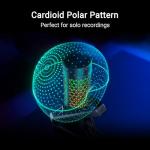 ASUS ROG Carnyx USB Gaming Microphone (25mm condenser capsule, 192kHz/24-bit, cardioid, high-pass filter, built-in pop filter, metal shock mount, one-touch mute, USB, Aura Sync RGB)- Black