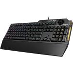 ASUS TUF Gaming K1 RGB keyboard with dedicated volume knob, spill-resistance, side light bar and Armoury Crate, UK Layout