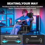 GTPLAYER Gaming Chair, Executive Office Desk Chair with Footrest Ergonomic Heavy Duty High Back Lumbar Support Home Recliner Swivel Computer Chairs, Black