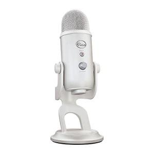 Logitech for Creators 988-000533 Gaming Microphone, G Blue Yeti USB Gaming Microphone, Computer Mic, Streamlabs Themes, Off White