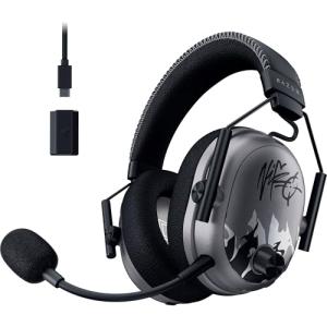 Razer BlackShark V3 Pro Wireless ANC Gaming Headset for PC: Full Band Mic - 50mm Driver - 2.4 GHz, Bluetooth, USB, 3.5mm - Works with PC, Mac, PS5, Nintendo Switch - Long Battery Life - Niko Edition