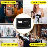 Spiritseek 4K/1080P 60FPS HDMI Capture Card with Mic - USB Video Recorder for Gaming & Streaming