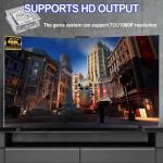 Retro Gaming Console with 256GB Storage and 50,000+ Games, Includes 2 Wireless Controllers, Compatible with Classic Systems, Ideal for Adult Entertainment