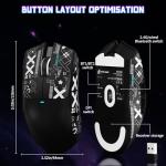 ATTACK SHARK X11 SE Wireless Gaming Mouse, PixArt PAW3311 Gaming Sensor, BT/2.4G Wireless/Wired, 22000 DPI, 65 Hours Battery, Office Mice Gamer Mice for Win11/Xbox/PS/Mac (Black+Tape)